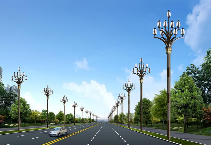 灯路科技与昌吉兰花灯 智慧路灯下的城市新风景
